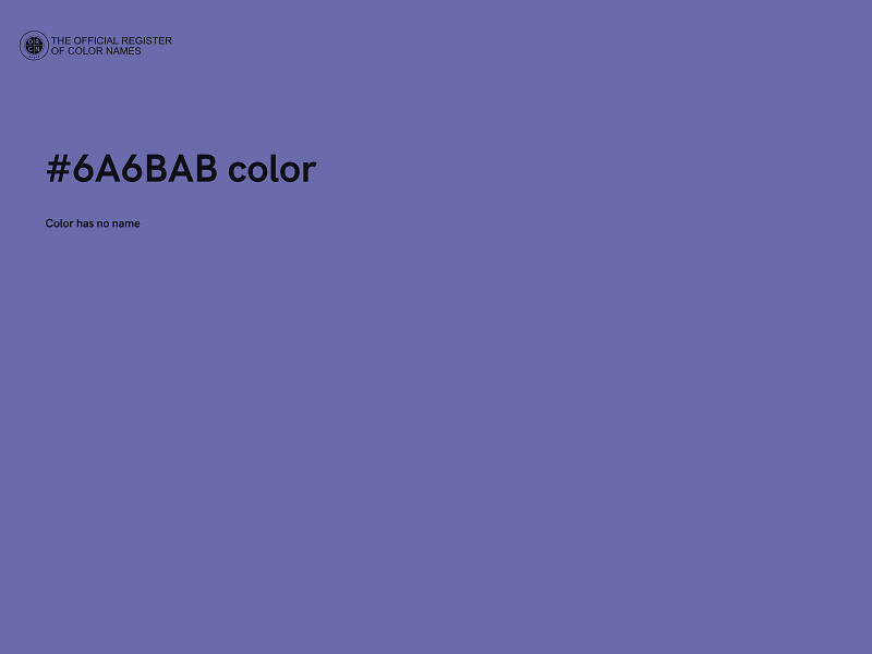 #6A6BAB color image