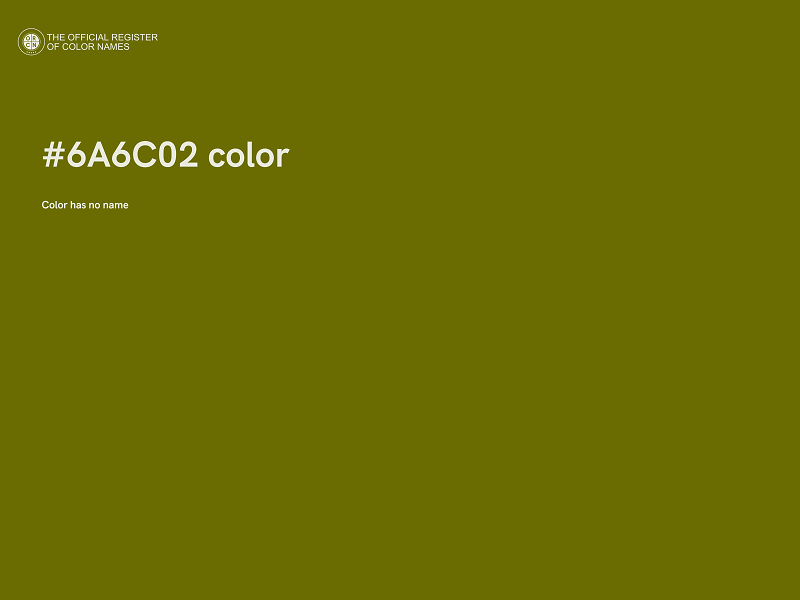 #6A6C02 color image