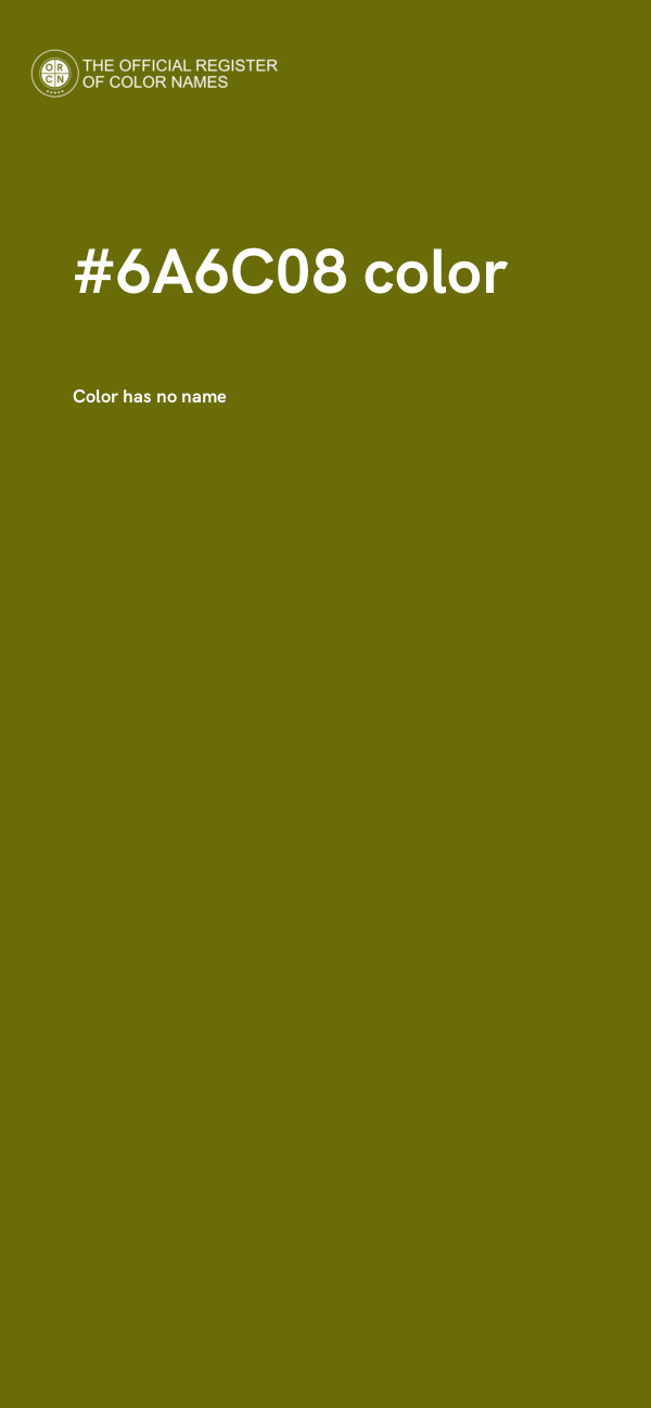 #6A6C08 color image