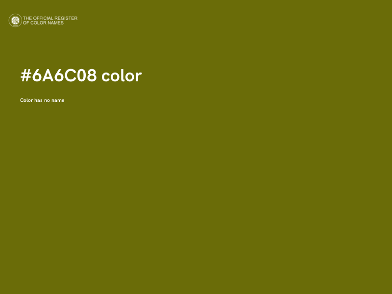 #6A6C08 color image