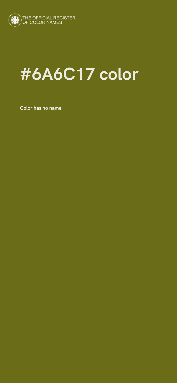 #6A6C17 color image