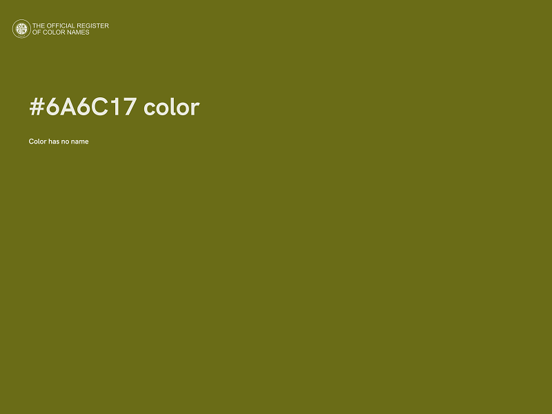 #6A6C17 color image