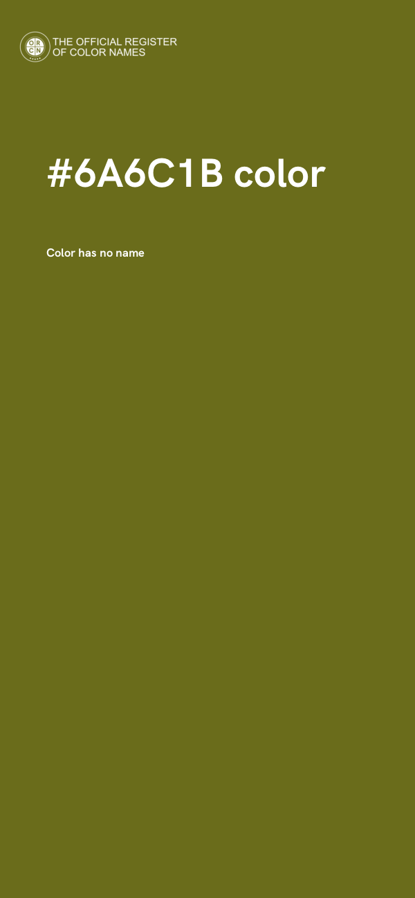 #6A6C1B color image