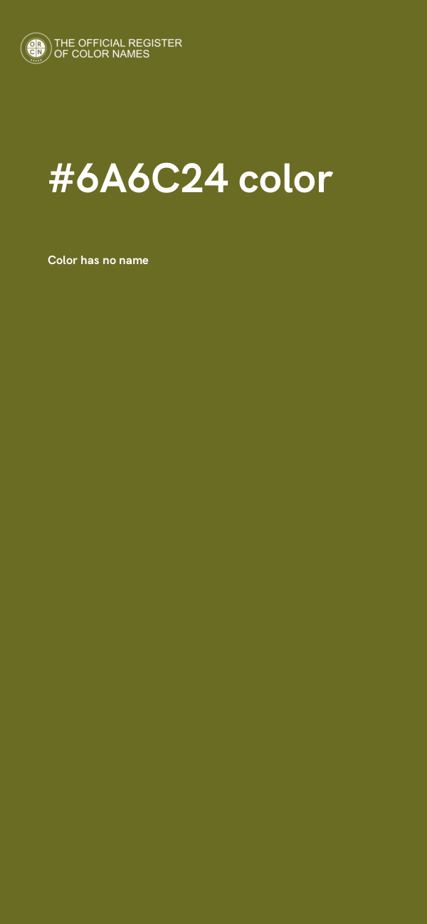 #6A6C24 color image