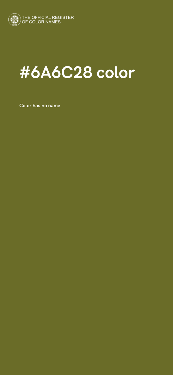 #6A6C28 color image