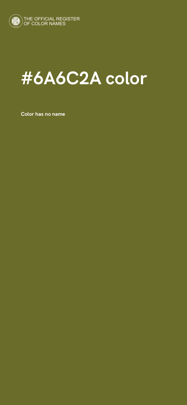 #6A6C2A color image