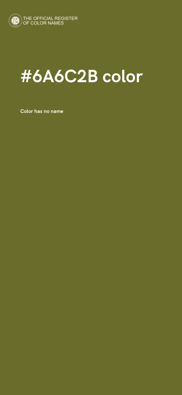 #6A6C2B color image