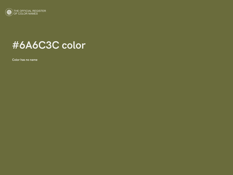 #6A6C3C color image