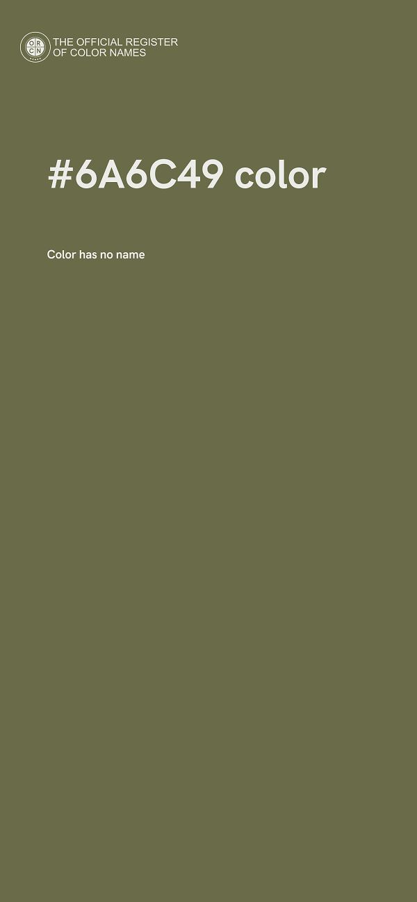 #6A6C49 color image