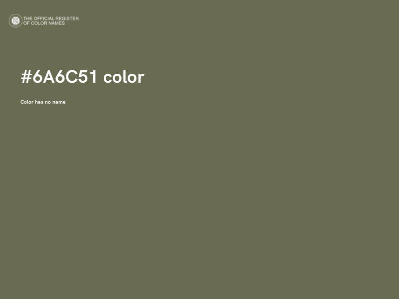 #6A6C51 color image