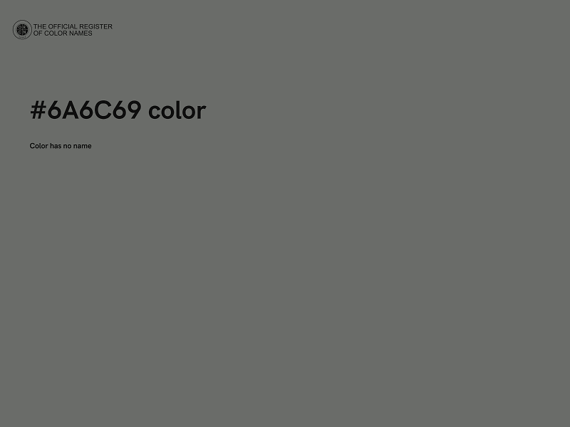 #6A6C69 color image