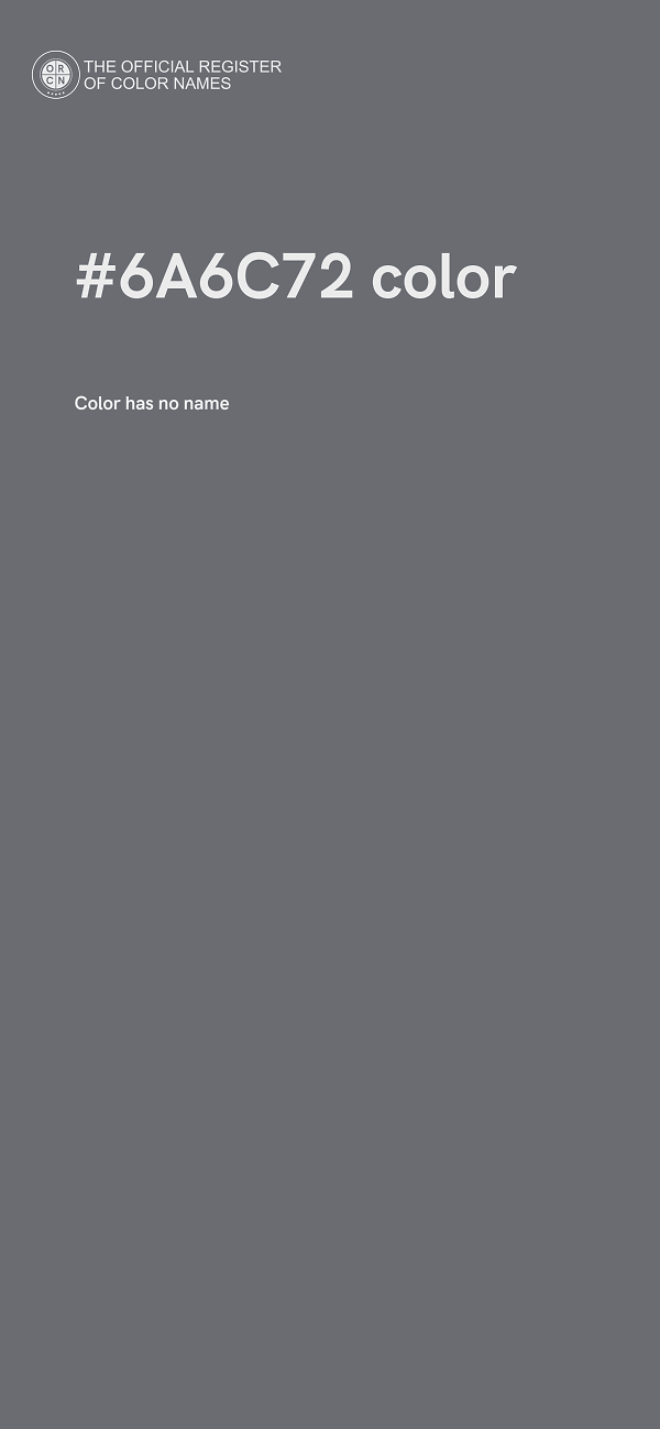 #6A6C72 color image