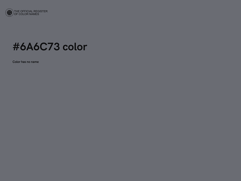 #6A6C73 color image