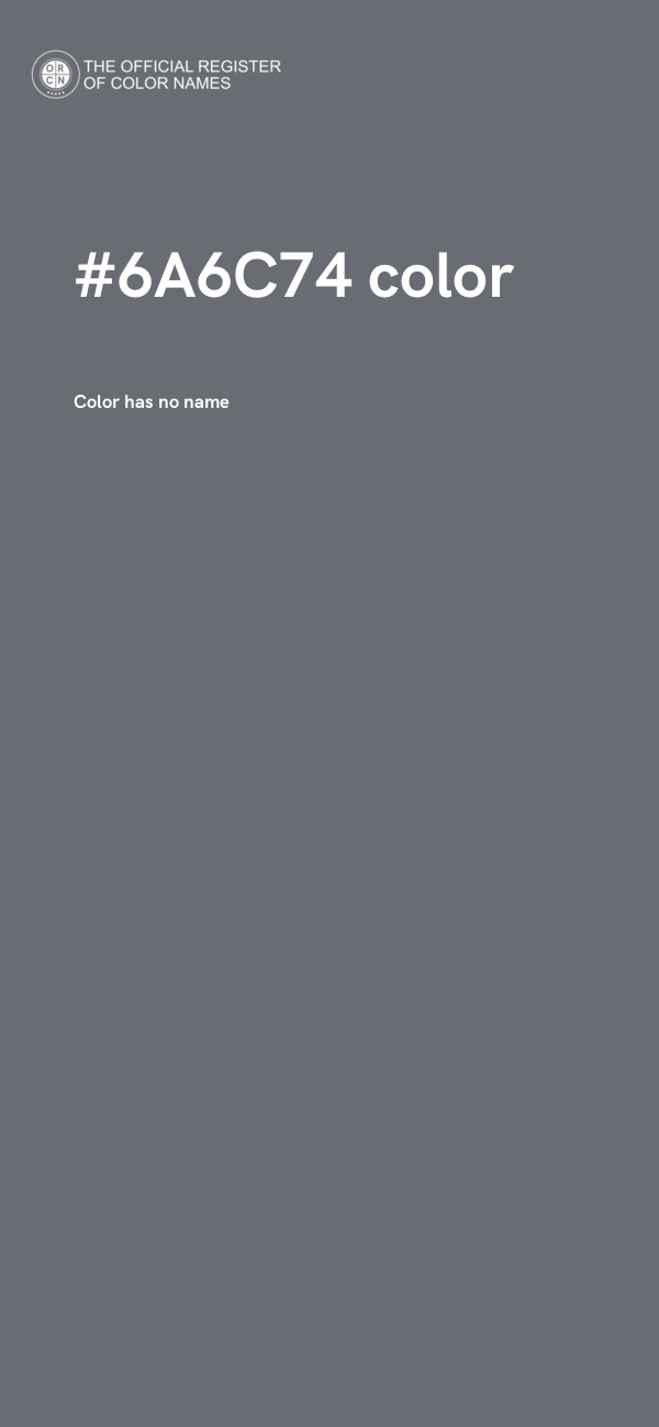 #6A6C74 color image
