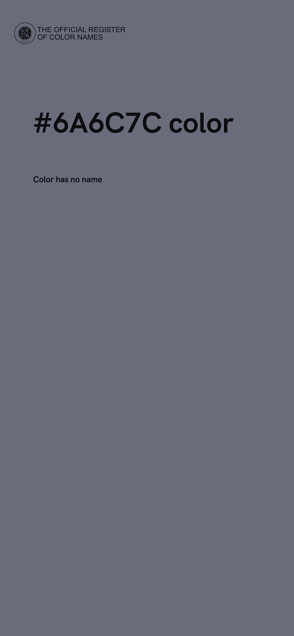 #6A6C7C color image