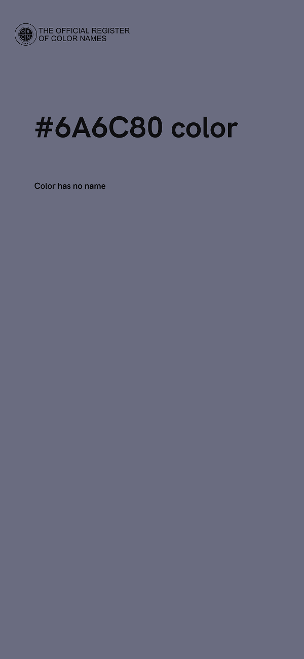 #6A6C80 color image