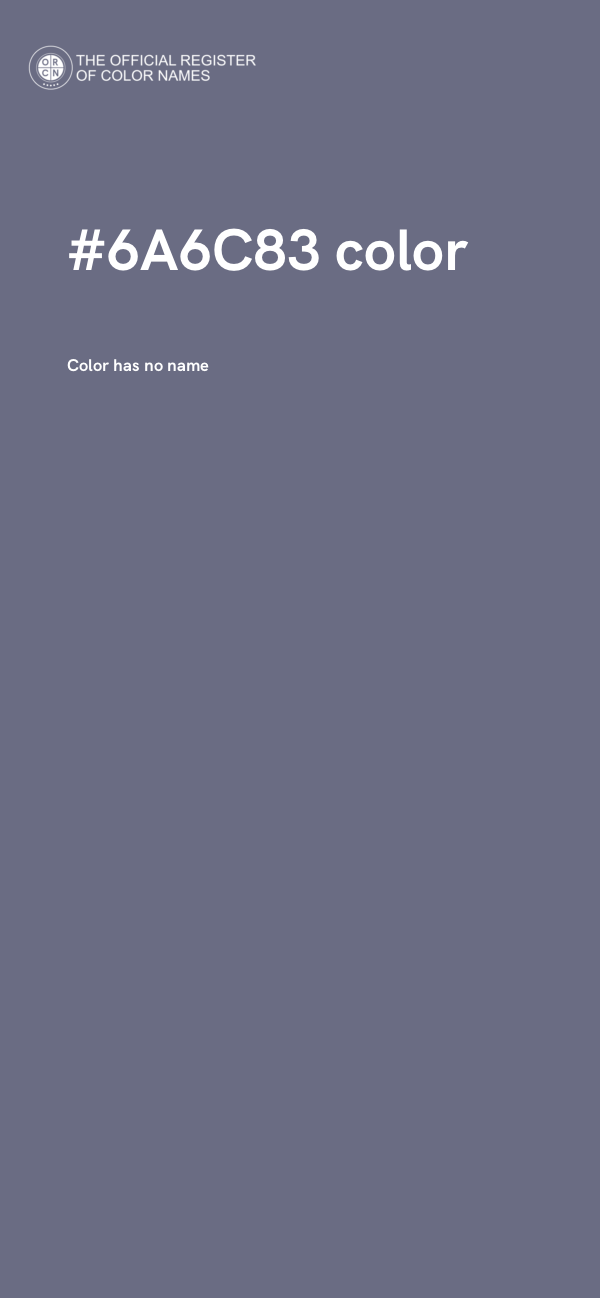 #6A6C83 color image