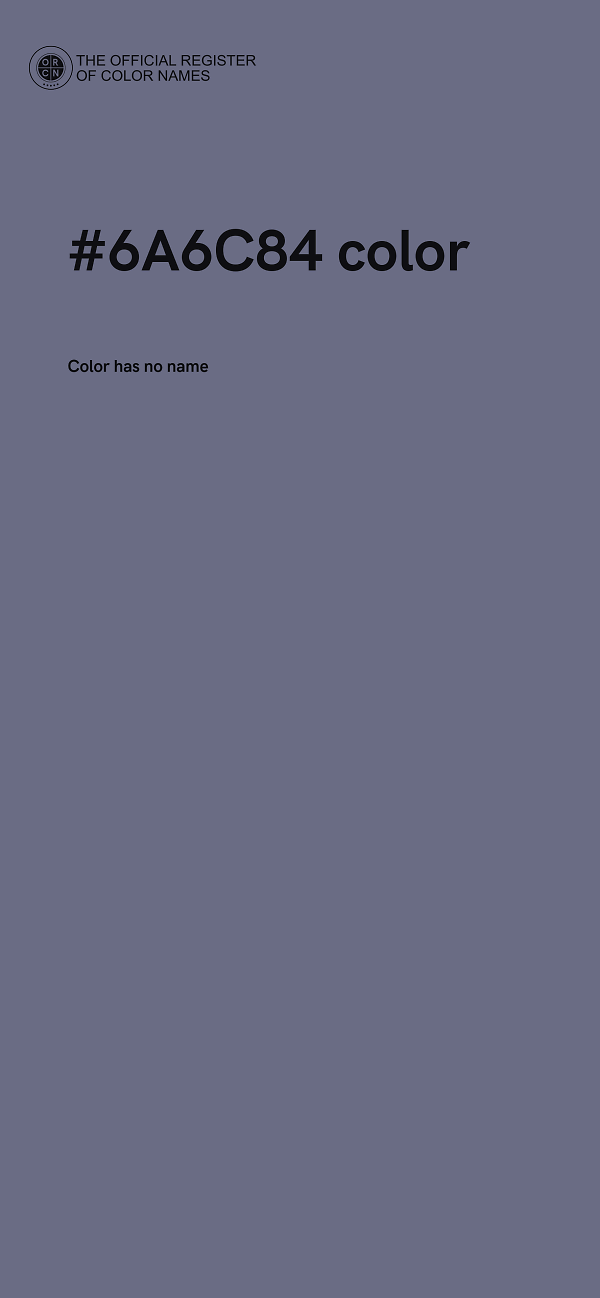 #6A6C84 color image