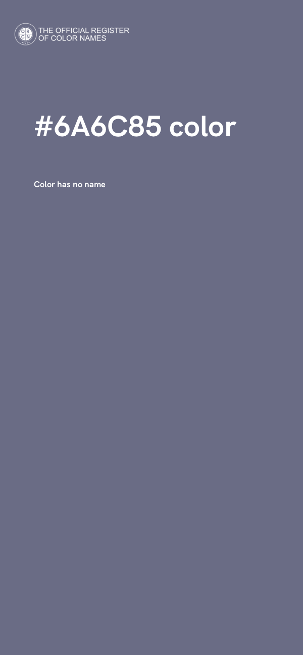 #6A6C85 color image