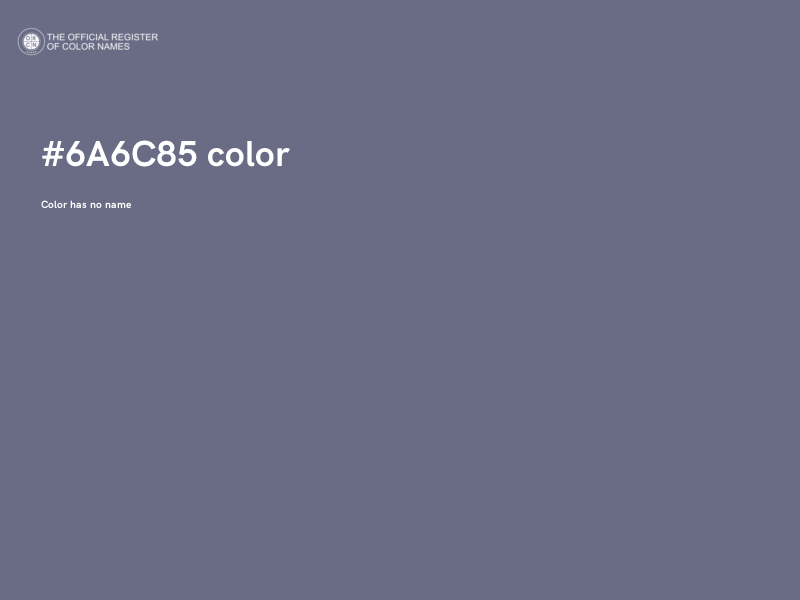 #6A6C85 color image