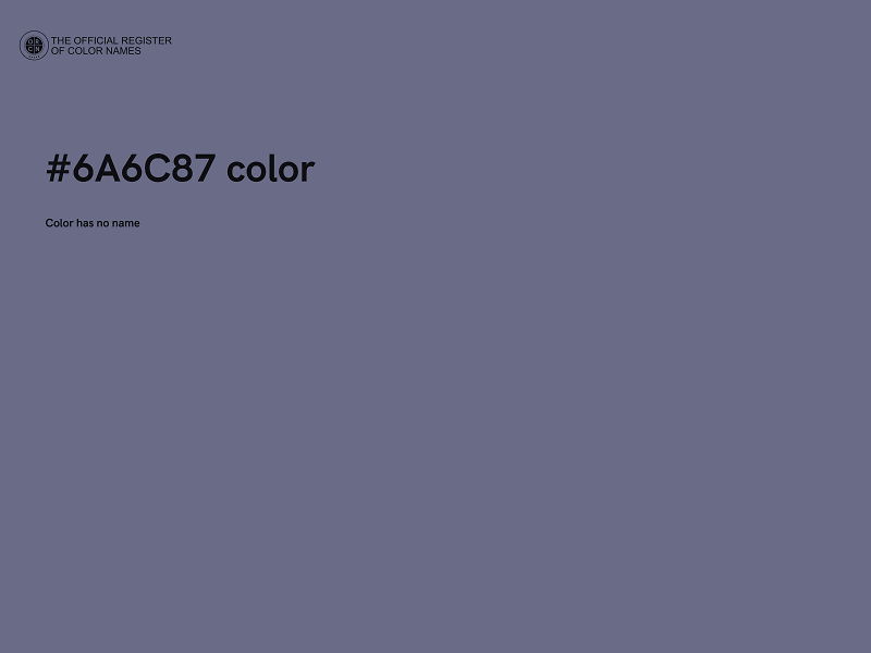#6A6C87 color image