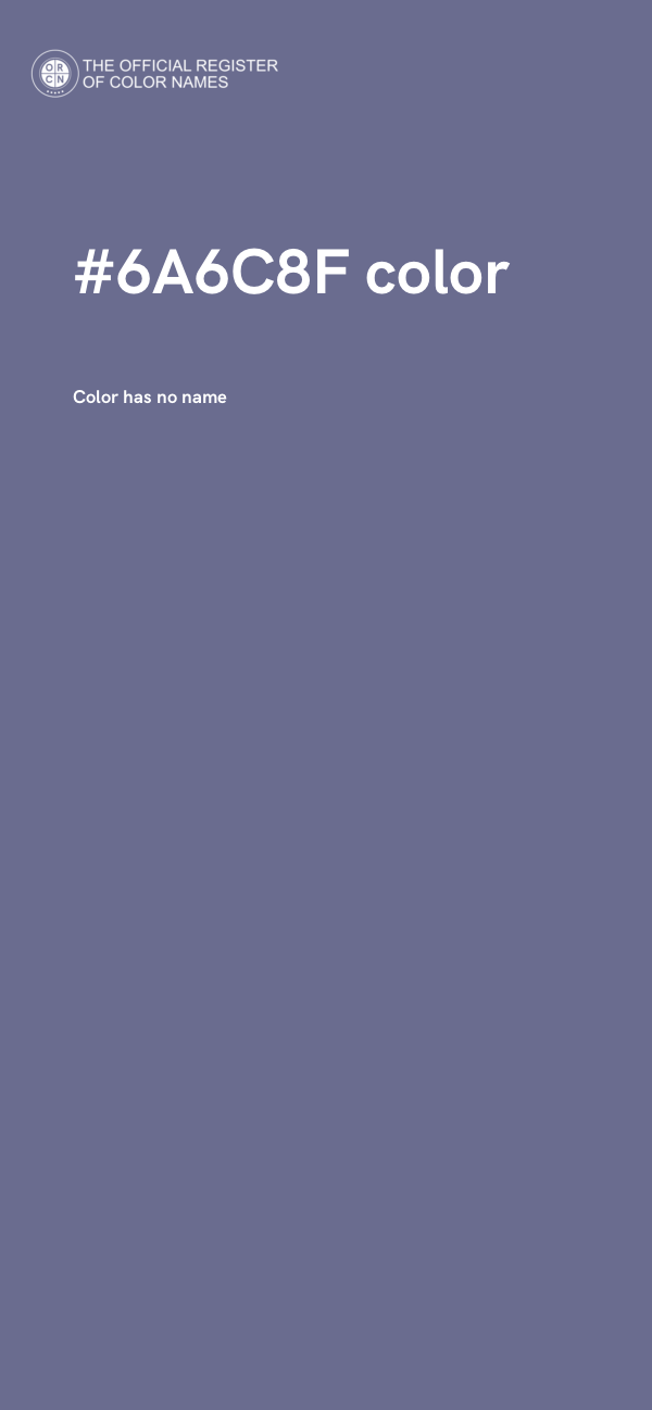 #6A6C8F color image