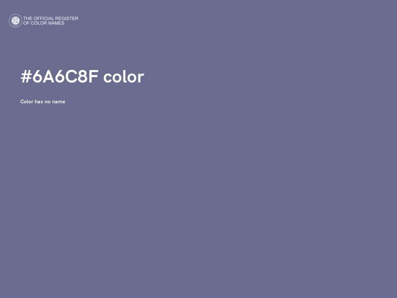 #6A6C8F color image