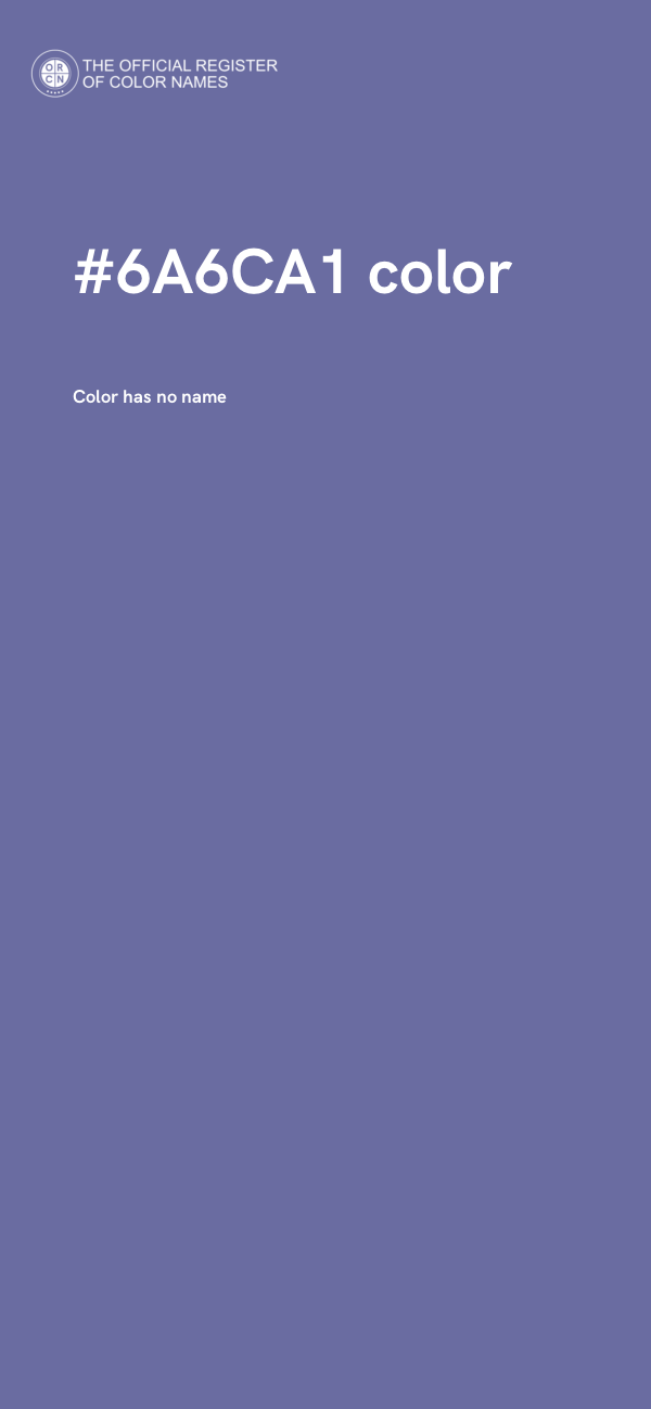 #6A6CA1 color image