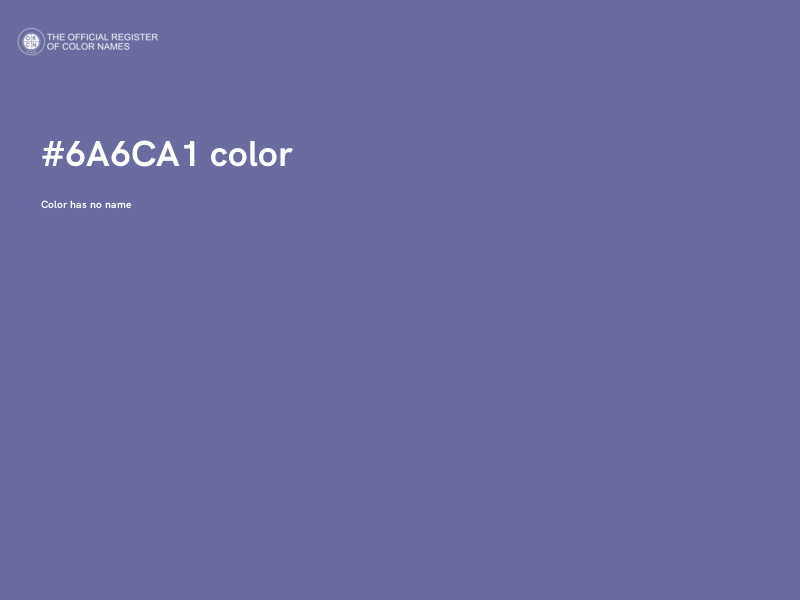 #6A6CA1 color image