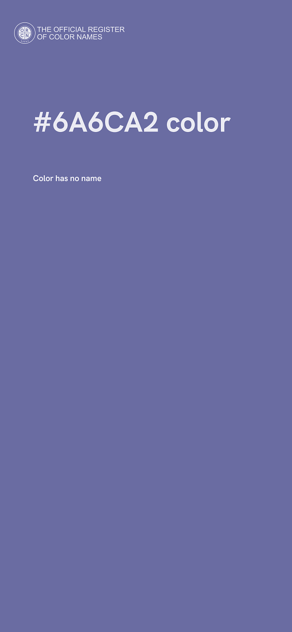 #6A6CA2 color image