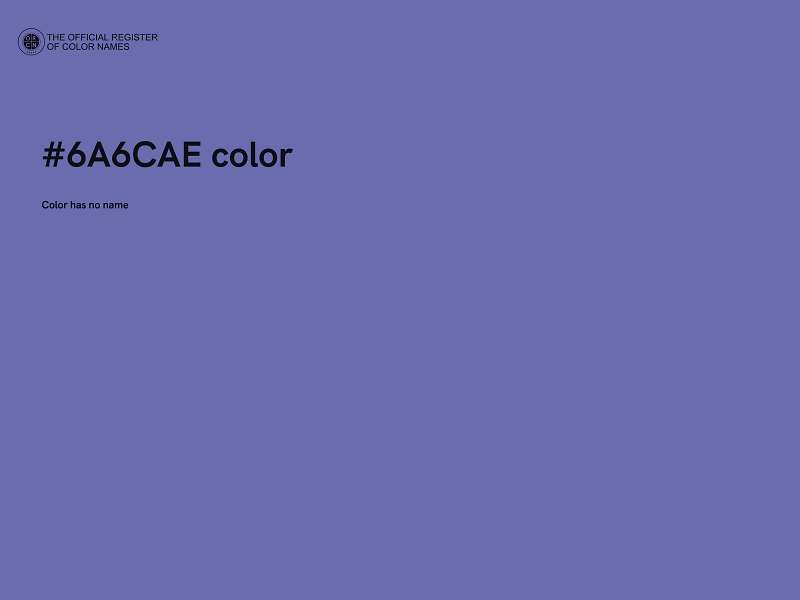 #6A6CAE color image