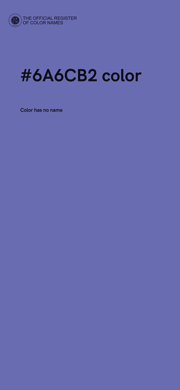 #6A6CB2 color image