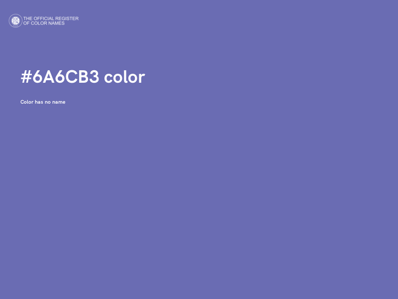#6A6CB3 color image