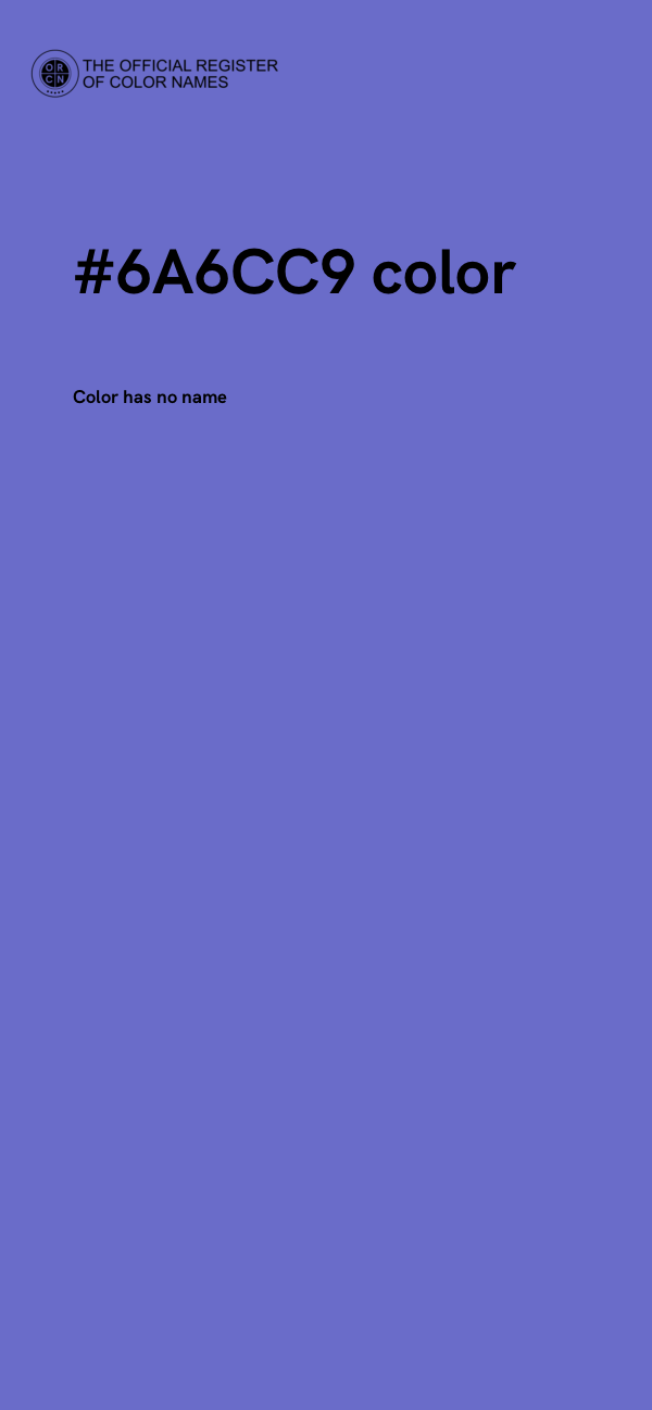 #6A6CC9 color image