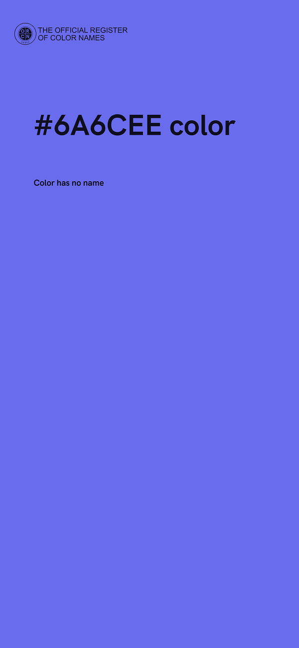 #6A6CEE color image