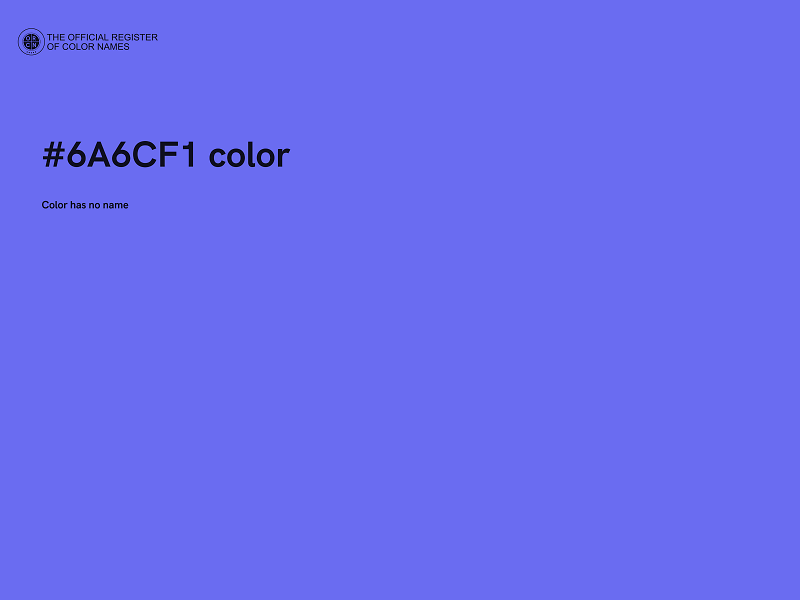 #6A6CF1 color image