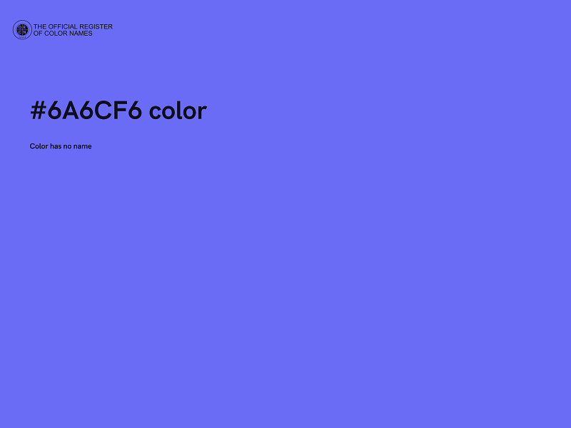 #6A6CF6 color image