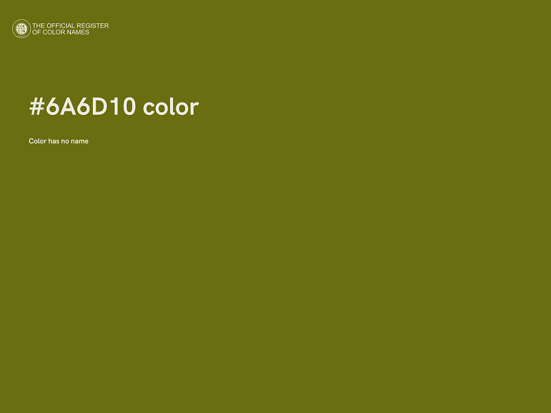 #6A6D10 color image