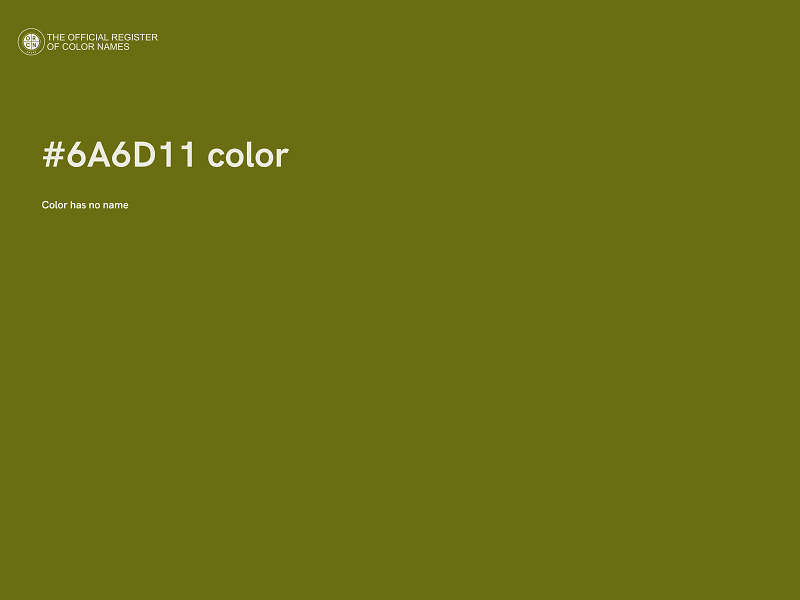 #6A6D11 color image