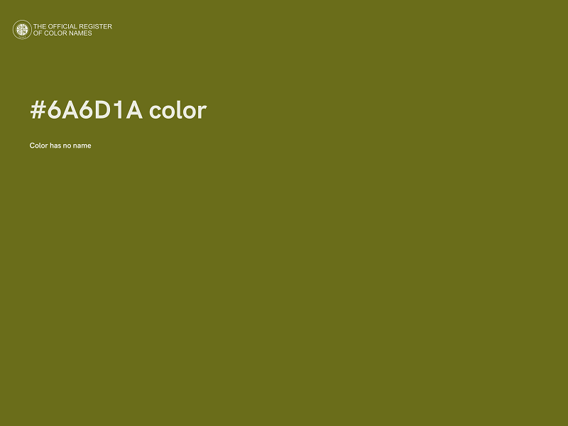 #6A6D1A color image