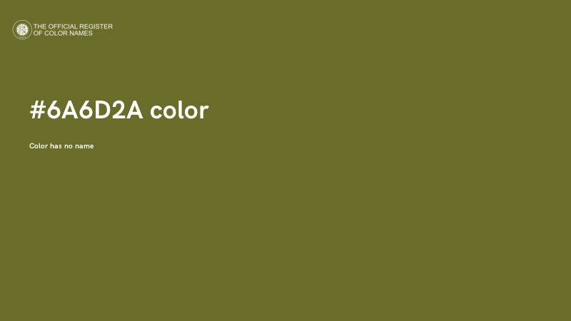 #6A6D2A color image