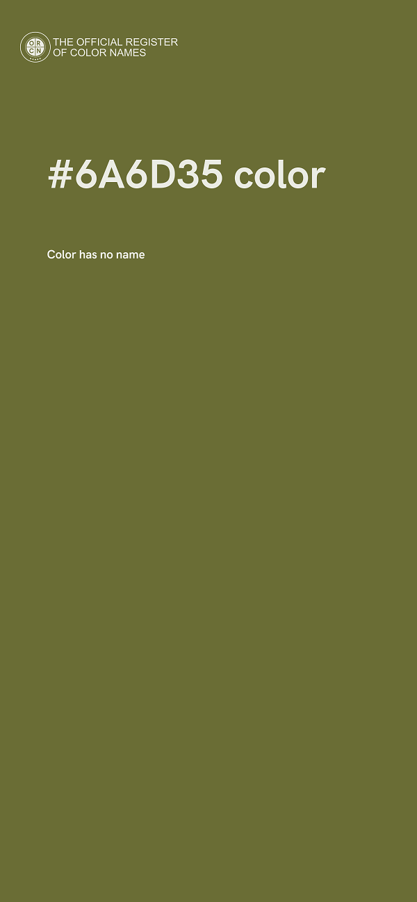 #6A6D35 color image