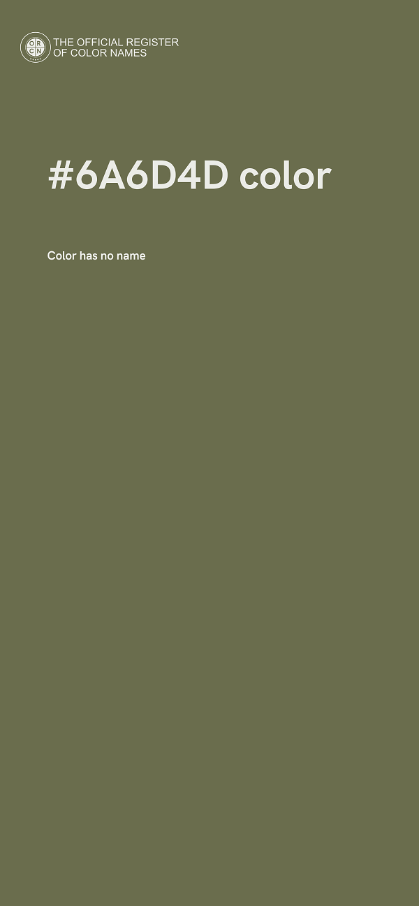 #6A6D4D color image