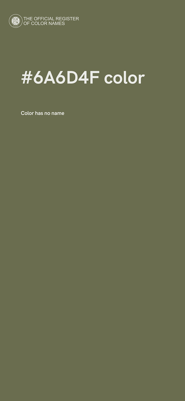 #6A6D4F color image