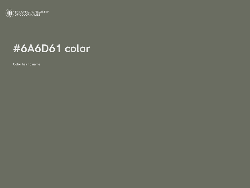 #6A6D61 color image