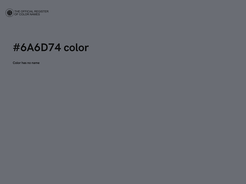 #6A6D74 color image