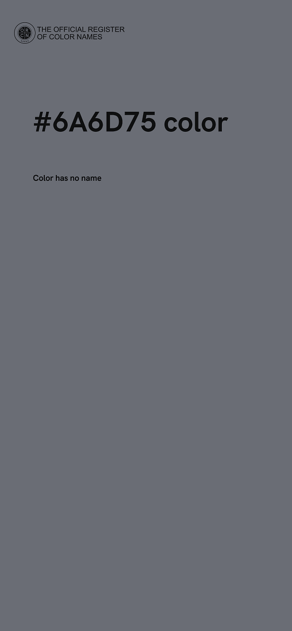 #6A6D75 color image