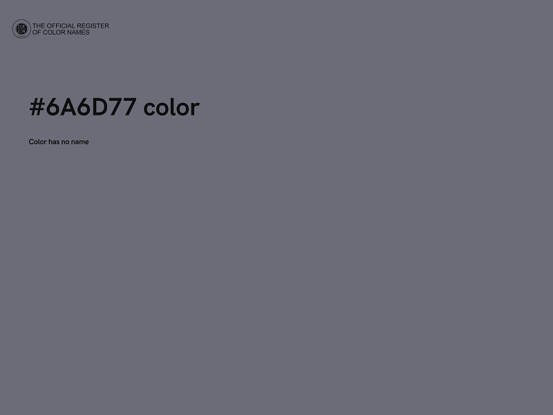 #6A6D77 color image