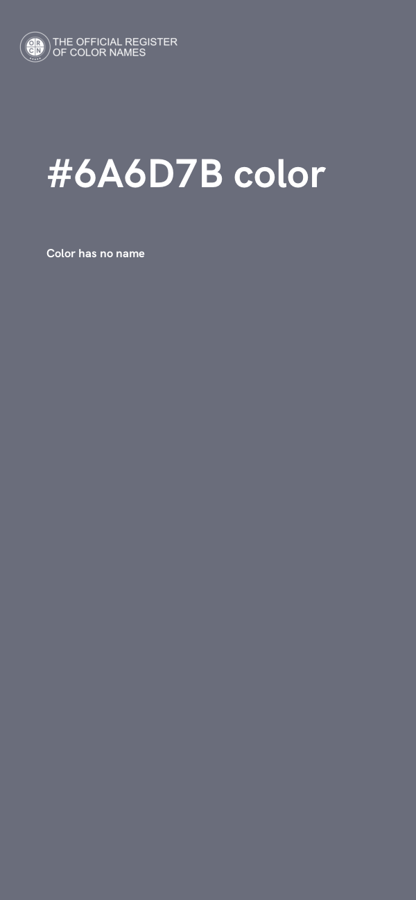#6A6D7B color image