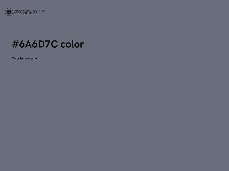 #6A6D7C color image